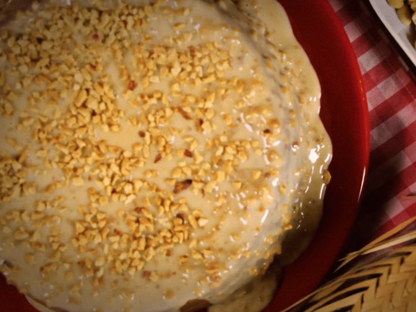 Receita de bolo de amendoim