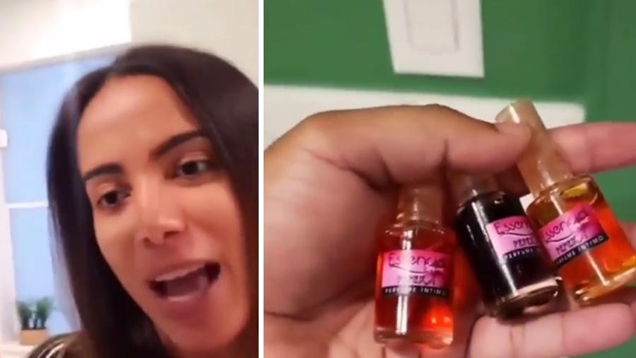 Anitta mostra perfumes íntimos para amigo - Reprodução/Instagram