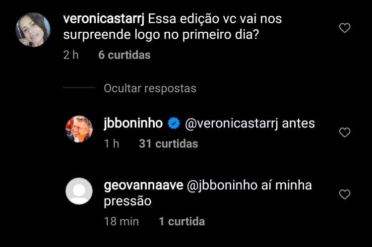 Print Boninho 2 - Reprodução - Reprodução