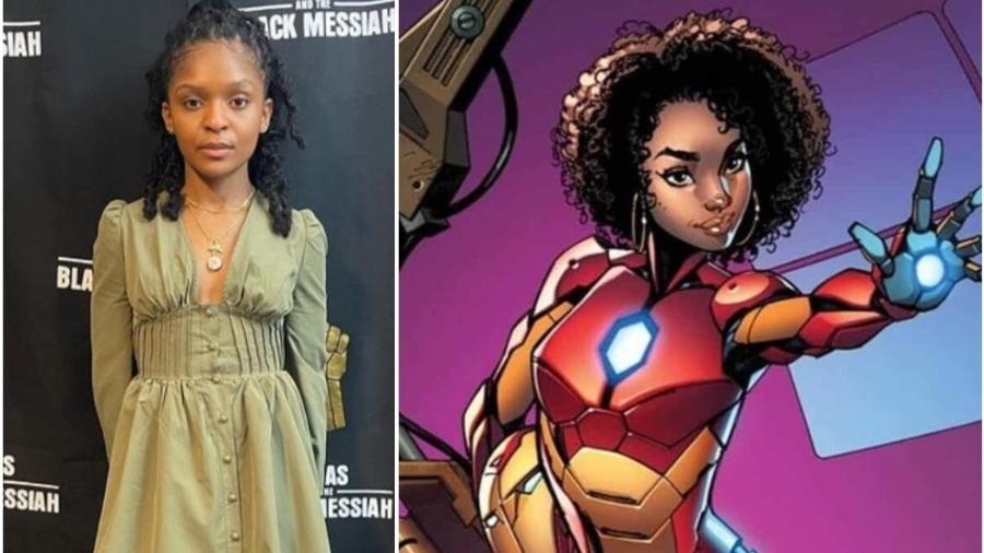 Dominique Thorne será Coração de Ferro em "Pantera Negra 2" - Reprodução / Instagram; Marvel Comics 