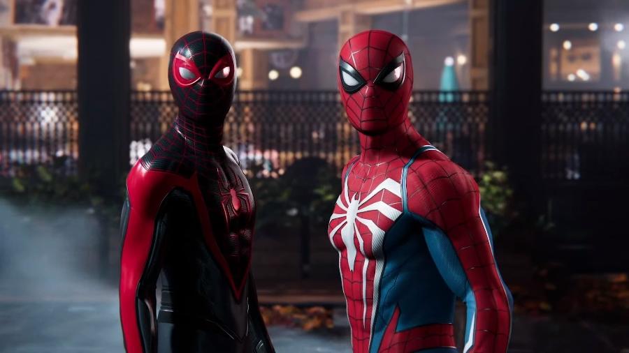 Cena de Spider-Man 2: em breve, os heróis estarão disponíveis em um MMO - Divulgação/Insomniac