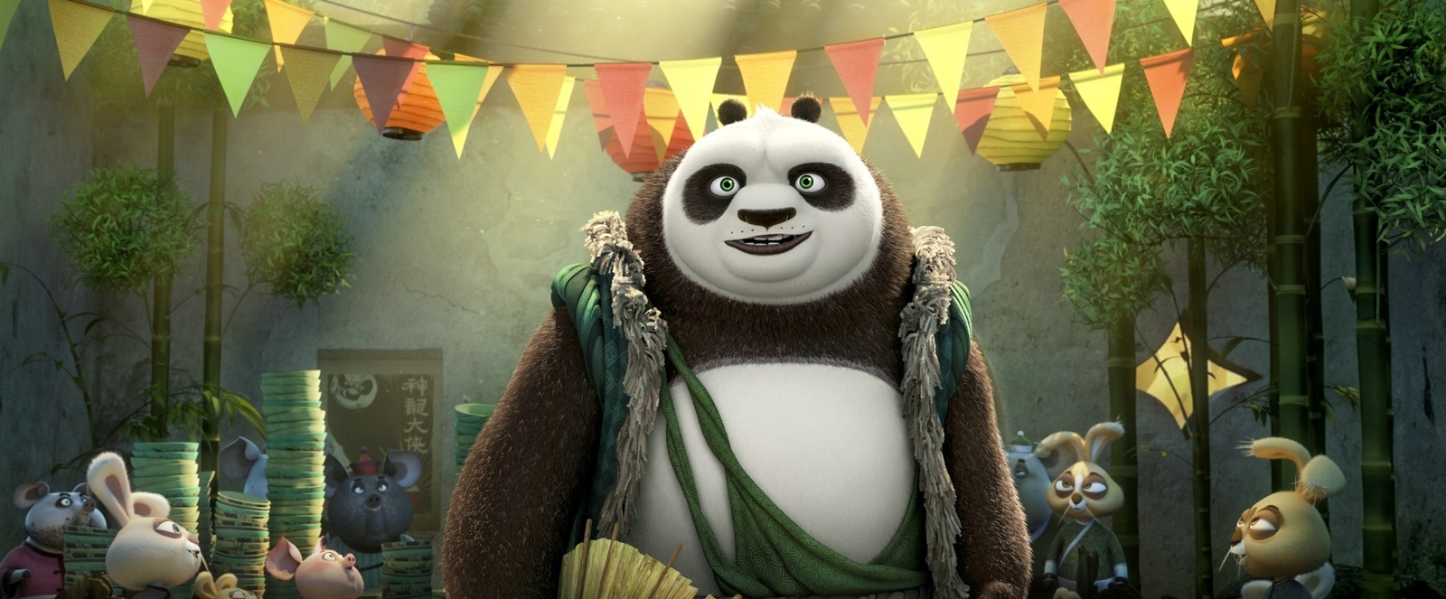 Cena da animação "Kung Fu Panda 3" que estreia em 2016 - Divulgação