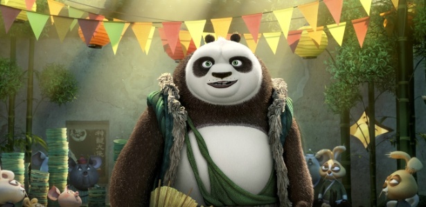 Cena da animação "Kung Fu Panda 3", que chega ao Brasil em março - Divulgação