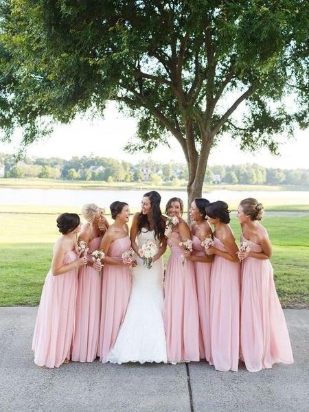 Noivas com vestido rosa - Pinterest - Pinterest