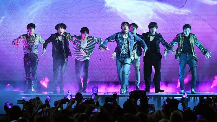 O grupo coreano BTS - Ethan Miller/Getty Images - Ethan Miller/Getty Images