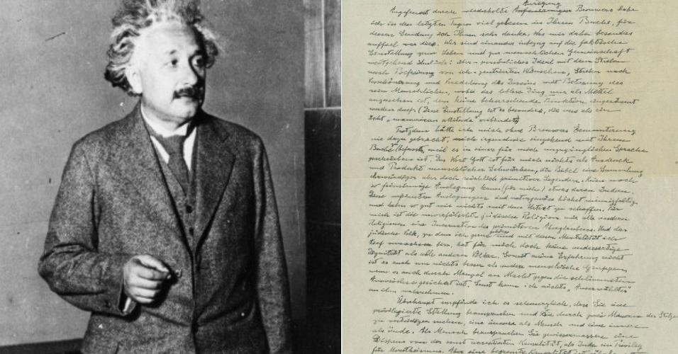 Carta em que Einstein duvida da existência de Deus é 