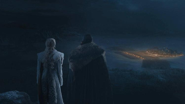 Dany e Jon no terceiro episódio da oitava temporada de "Game of Thrones" - Divulgação/HBO - Divulgação/HBO