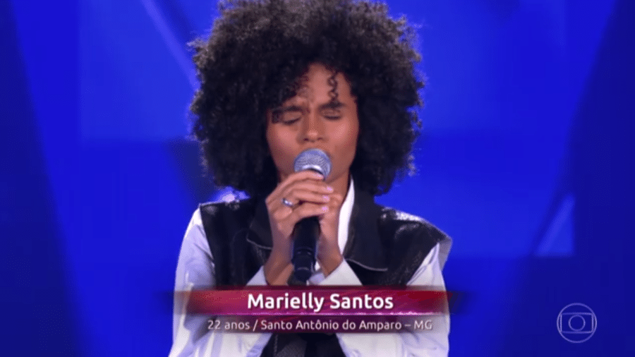 Participante Marielly Santos, do The Voice Brasil - reprodução/TV Globo