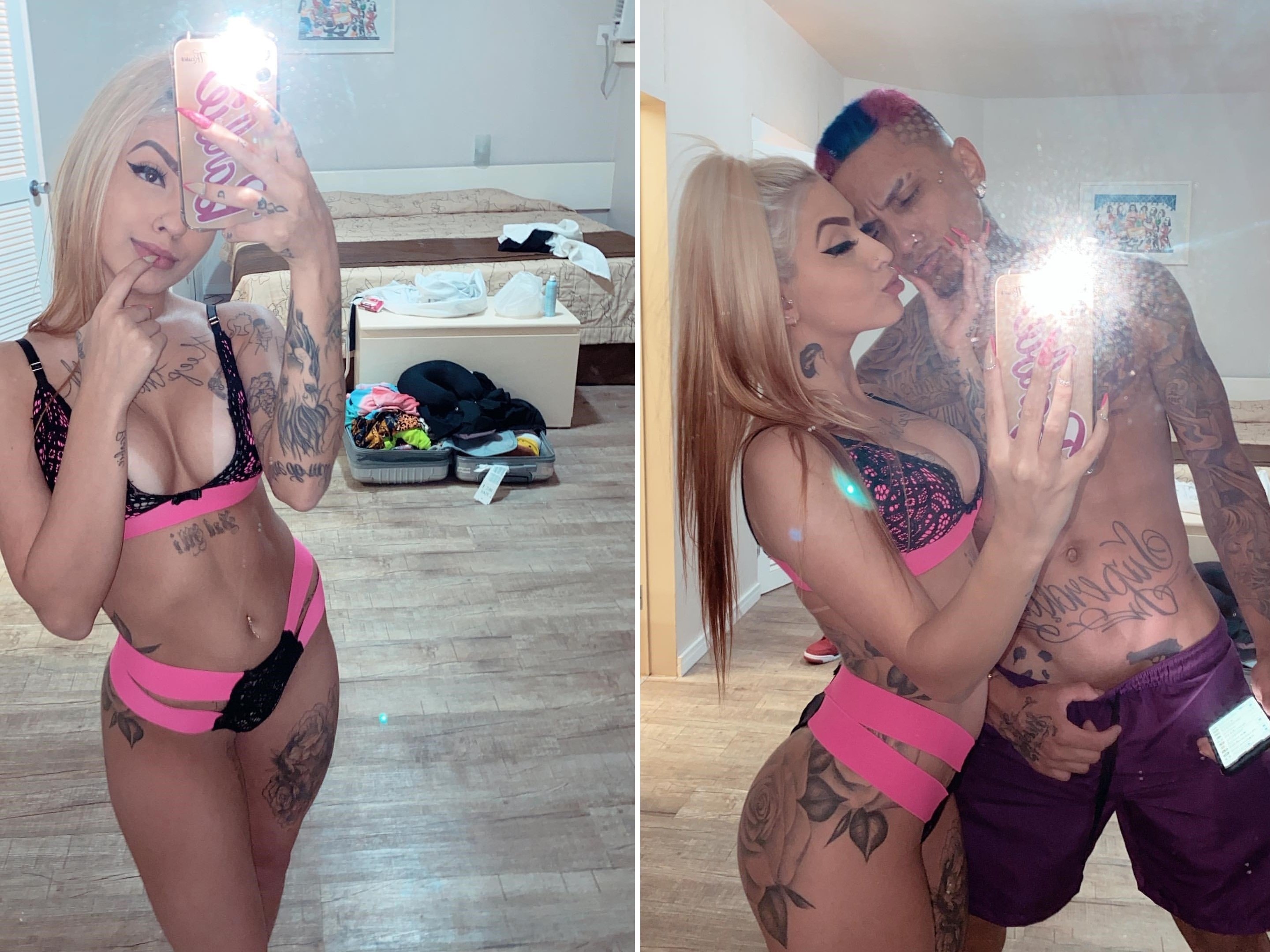 MC Mirella e Dynho Alves mostram corpos tatuados em clique sensual -  26/11/2019 - UOL TV e Famosos