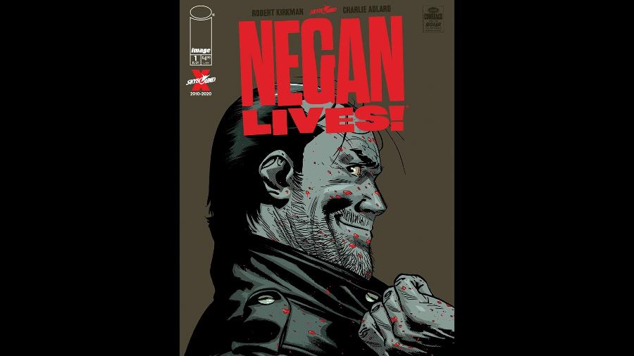 Capa de Negan Lives!, edição especial de "The Walking Dead" - Reprodução