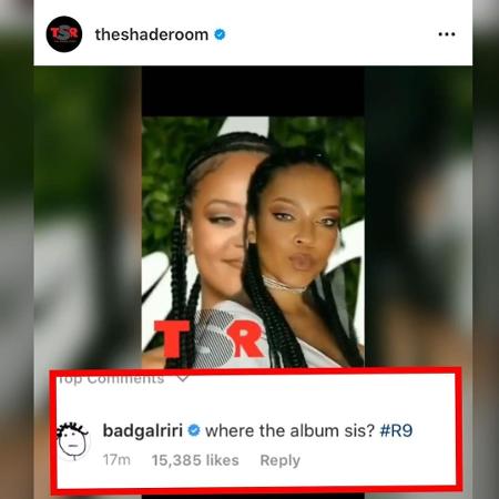 A sósia de Rihanna, que chamou a atenção da original - Reprodução/Instagram