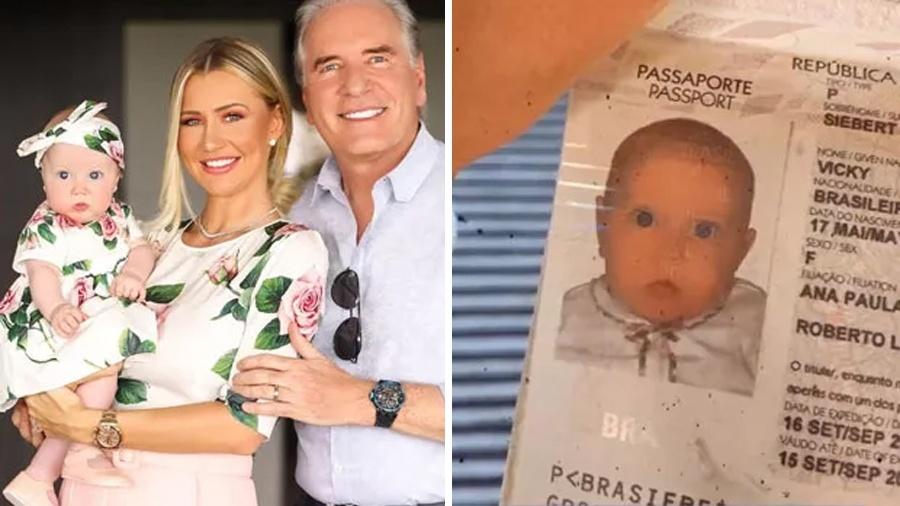Passaporte de Vicky, filha de Ana Paula Siebert e Roberto Justus - Reprodução/Instagram