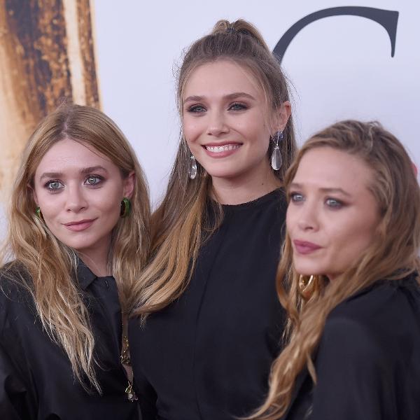 As irmãs Elizabeth Olsen (no centro), Mary-Kate e Ashley
