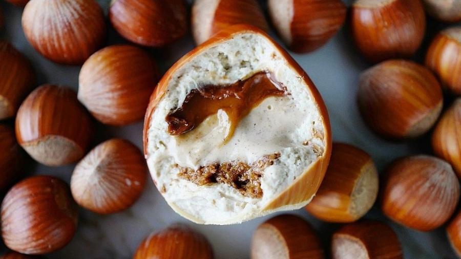 Sobremesa no formato perfeito de avelã: obra do chef pâtissier francês Cedric Grolet - Reprodução Instagram