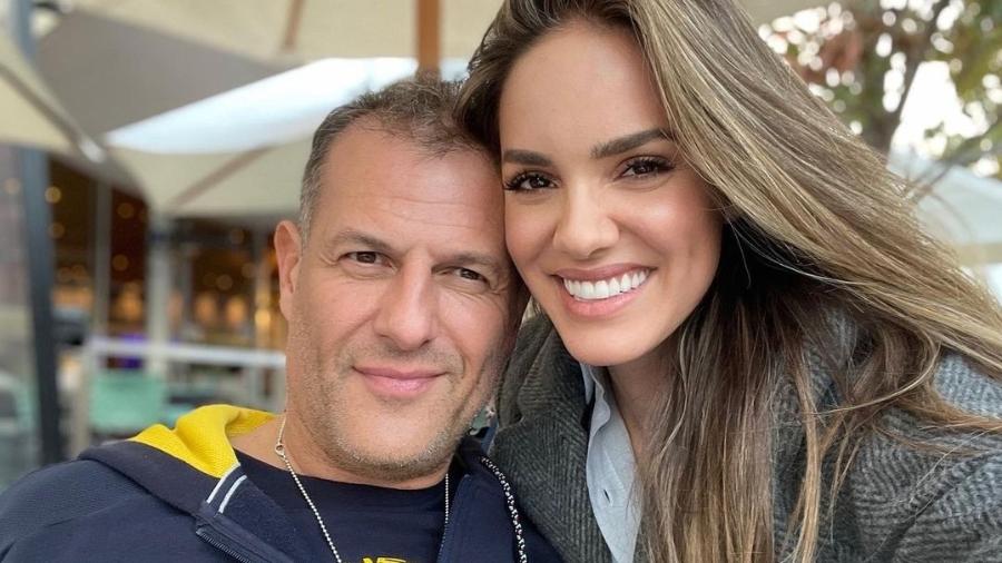 A modelo Nayara Vit e o namorado, o executivo Rodrigo del Valle Mijac - Reprodução/Instagram