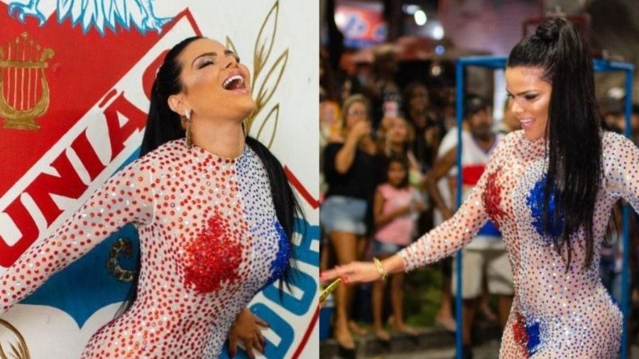 Juliana Souza Usa Look Com 15 Mil Pedras Em Ensaio Da União Da Ilha 