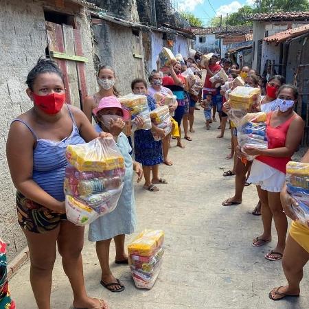 Ação emergencial da Aliança Bayeux Franco Brasileira na Paraíba durante a pandemia de covid-19 - Reprodução/Instragram