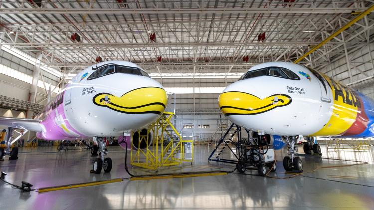 Azul e Disney mostraram aviões da 'frota mais mágica' em Campinas