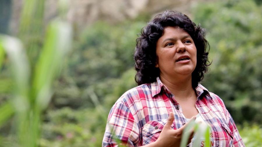 Berta Cáceres, ativista assassinada por lutar por indígenas em Honduras - Reprodução / Copinh