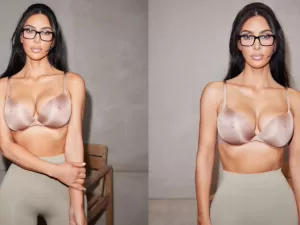 Kim Kardashian vende sutiã com molde dos próprios mamilos para o público