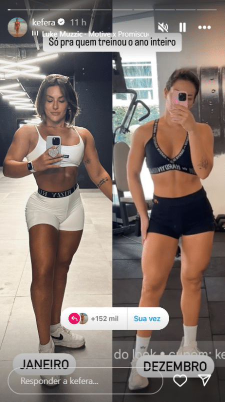 Kéfera mostra antes e depois de mudar a alimentação