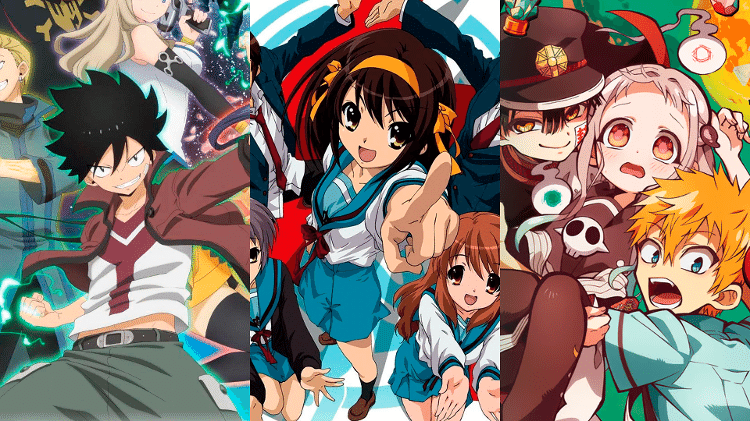 Animes 'Edens Zero', 'The Melancholy of Haruhi Suzumiya' e 'Hanako-kun e os Mistérios do Colégio Kamome' Animes 'Edens Zero', 'The Melancholy of Haruhi Suzumiya' e 'Hanako-kun e os Mistérios do Colégio Kamome'
