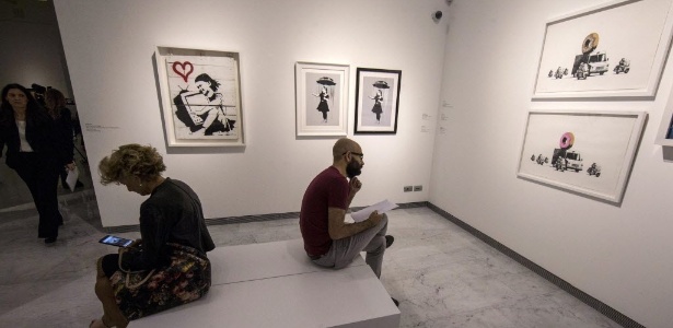 Mostra com mais de 100 pinturas obras do artista britânico acontece no Palazzo Cipolla, em Roma - Massimo Percossi/Ansa