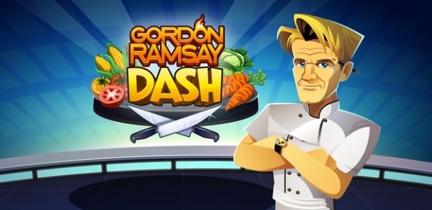 Em "Gordon Ramsay Dash", o jogador pode elaborar pratos e evoluir suas habilidades sob a supervisão do famoso chef de cozinha - Reprodução