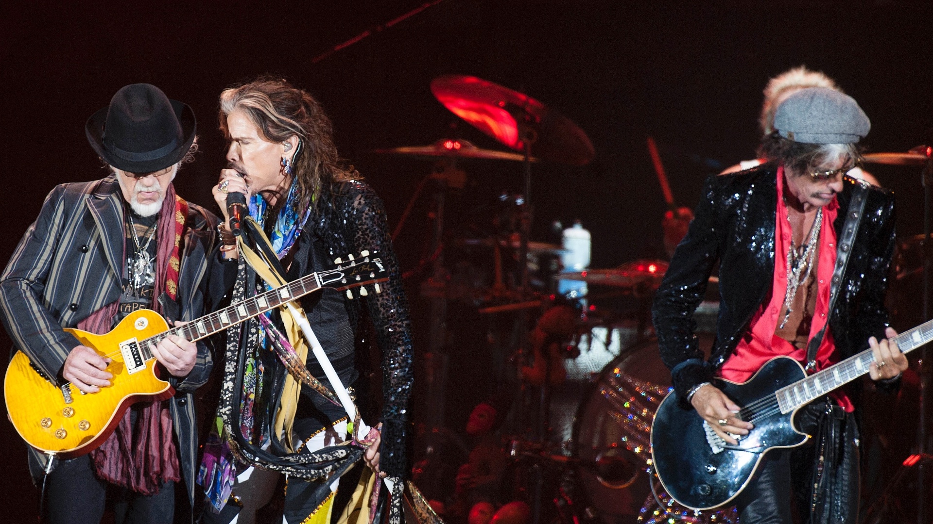 15.out.2016 - Aerosmith se apresenta no Allianz Parque, em São Paulo, com estádio lotado - Reinaldo Canato/UOL