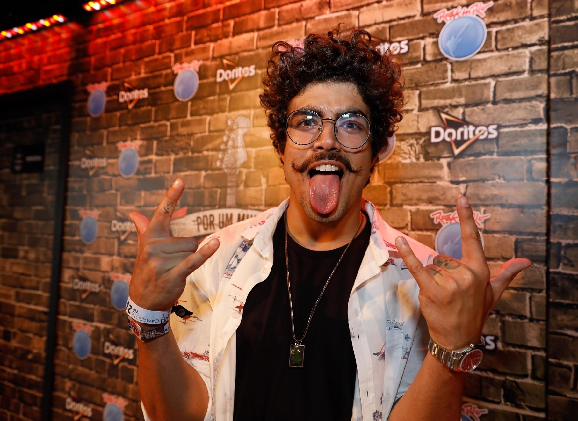 Caio Castro chega ao camarote pra curtir o penúltimo dia do Rock in Rio 2017 - Felipe Panfili/Divulgação