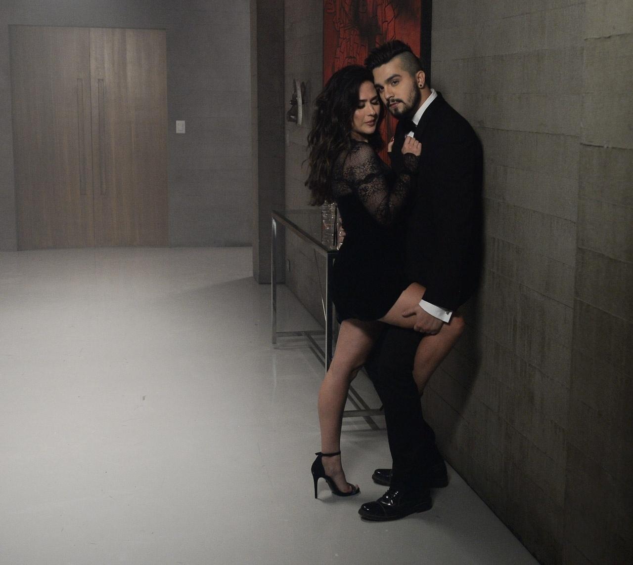 Luan Santana e Tatá Werneck em gravação de novo clipe - Francisco Cepeda/AgNews