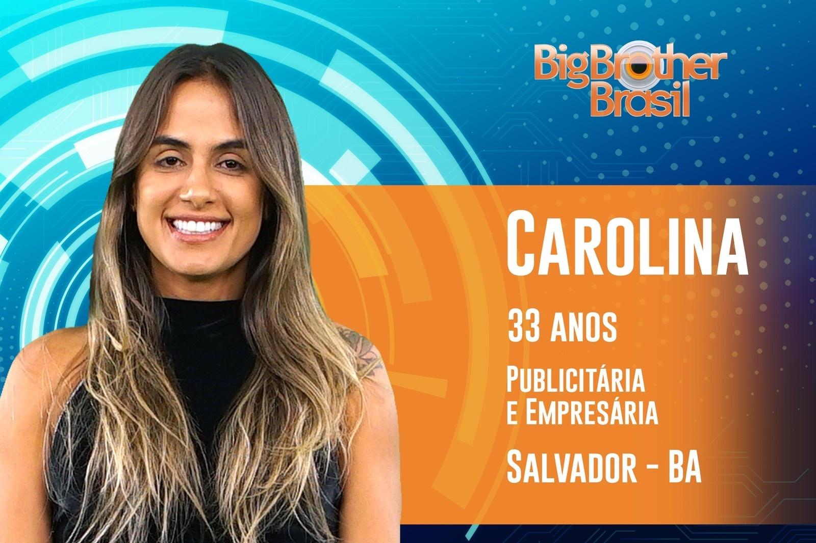 Carolina é a segunda participante anunciada do "BBB19" - Reprodução/TvGlobo