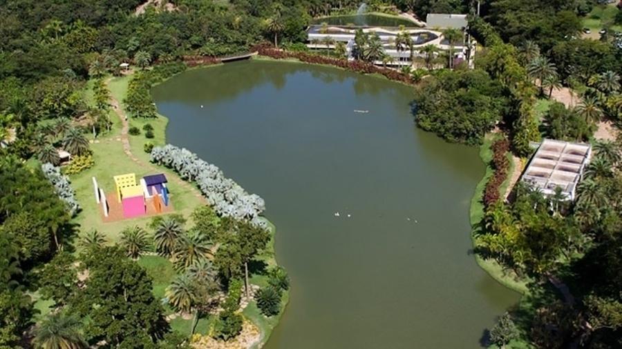 Vista aérea do Instituto Inhotim, em Brumadinho (MG) - Divulgação