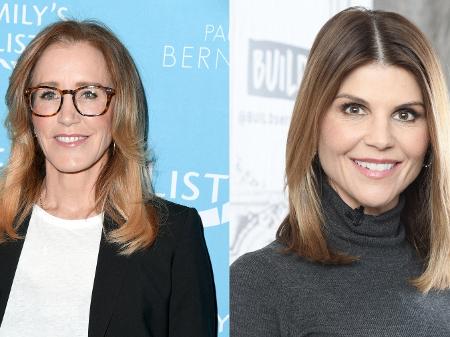 As atrizes Felicity Huffman e Lori Loughlin - Jon Kopaloff/FilmMagic/ Gary Gershoff/Getty Images