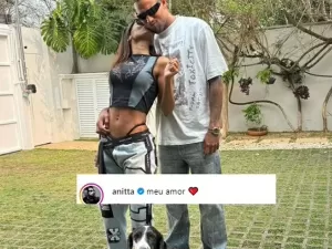 Anitta se declara para novo namorado após fotos publicadas: 'Meu amor'