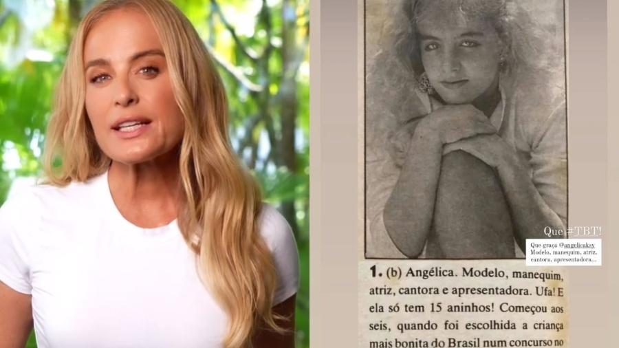 Angélica recupera reportagem antiga sobre sua carreira