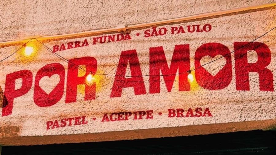 Fachada do Boteco Por Amor, na Barra Funda Fachada do Boteco Por Amor, na Barra Funda