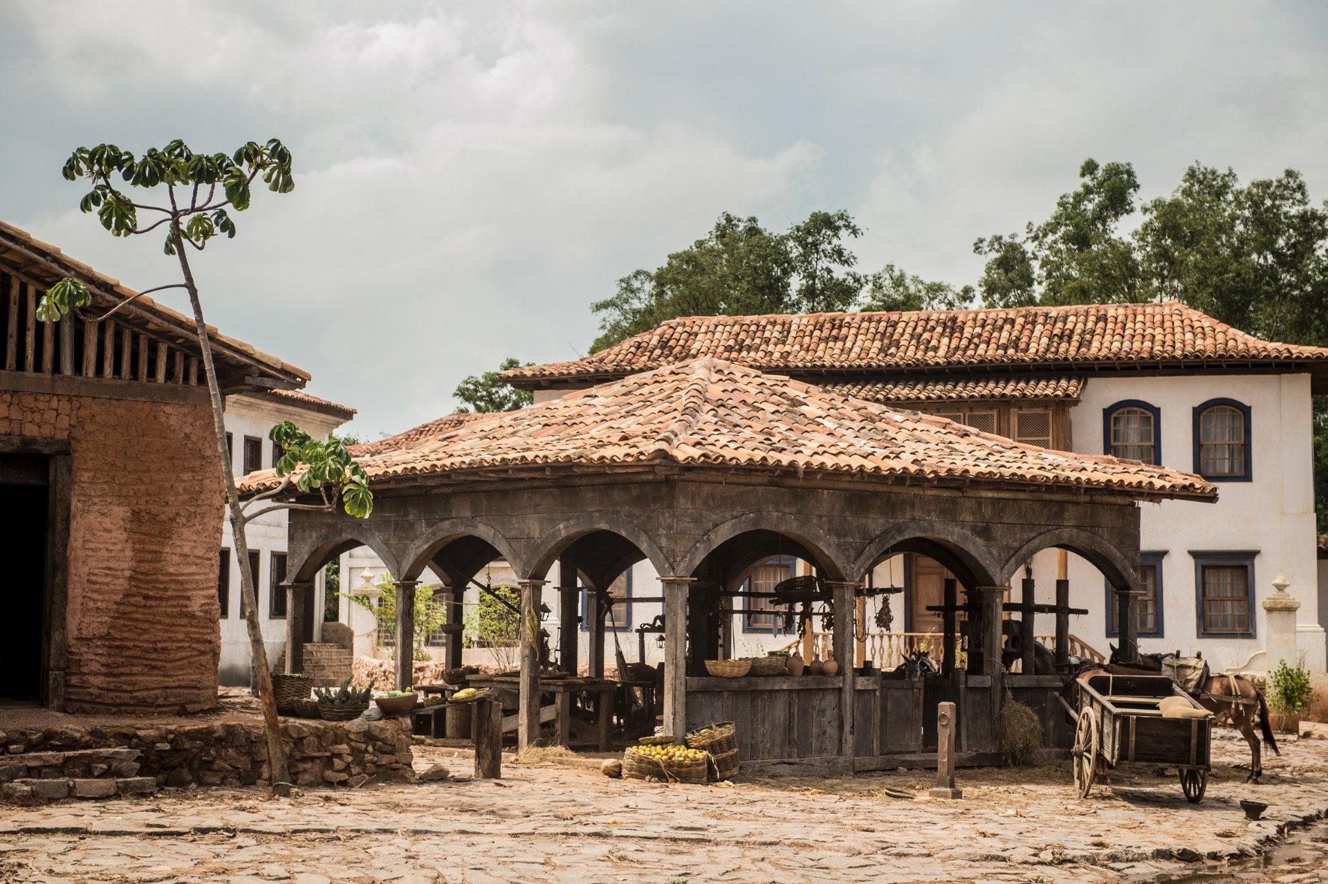 Cidade cenográfica de "Liberdade, Liberdade" - João Cotta/TV Globo