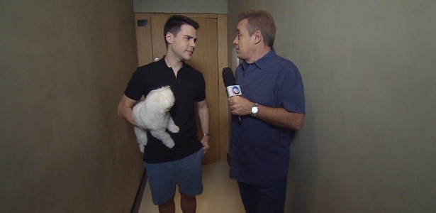 Gugu visita a casa de Luiz Bacci em entrevista para o programa - Divulgação/Record