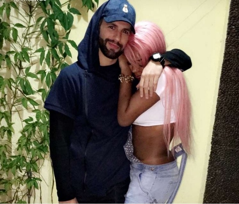 7.jun.2016 - Na madrugada desta terça-feira, Ludmilla posou agarrada com o namorado, o produtor americano  Xerxes Frechiani, e se declarou para o amado em rede social. ?Baixou minha guarda e mexeu com a emoção?, escreveu ela em seu perfil no Twitter - Reprodução /Twitter /Ludmilla