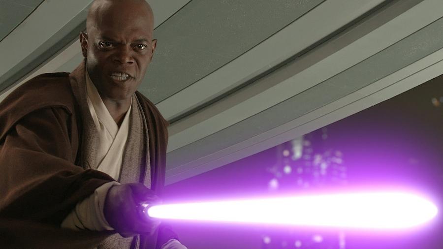 Samuel L. Jackson interpretou Mace Windu nos episódios I, II e III de "Star Wars" - Reprodução