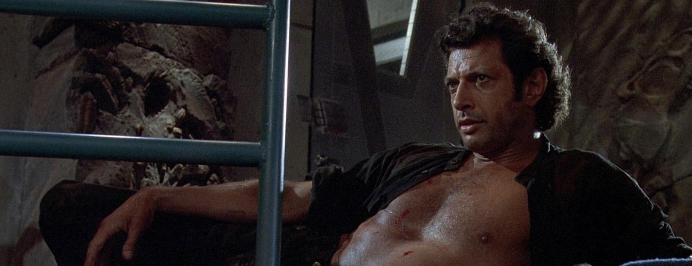 Jeff Goldblum em cena de "Parque dos Dinossauros" (1993) - Divulgação