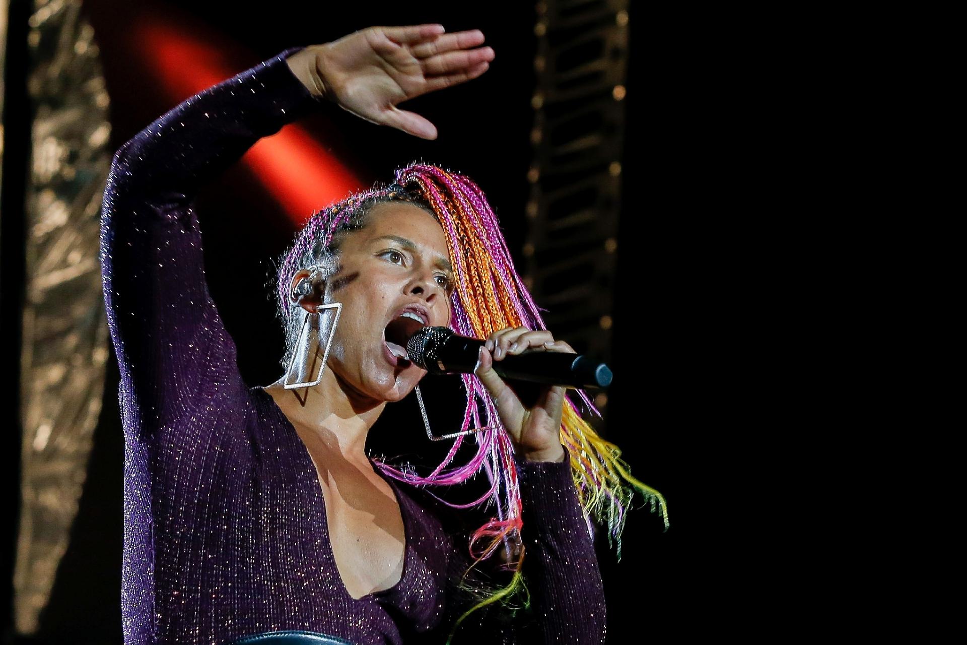 Alicia Keys se apresenta no Palco Mundo na terceira noite do Rock in Rio - Marco Antonio Teixeira/UOL