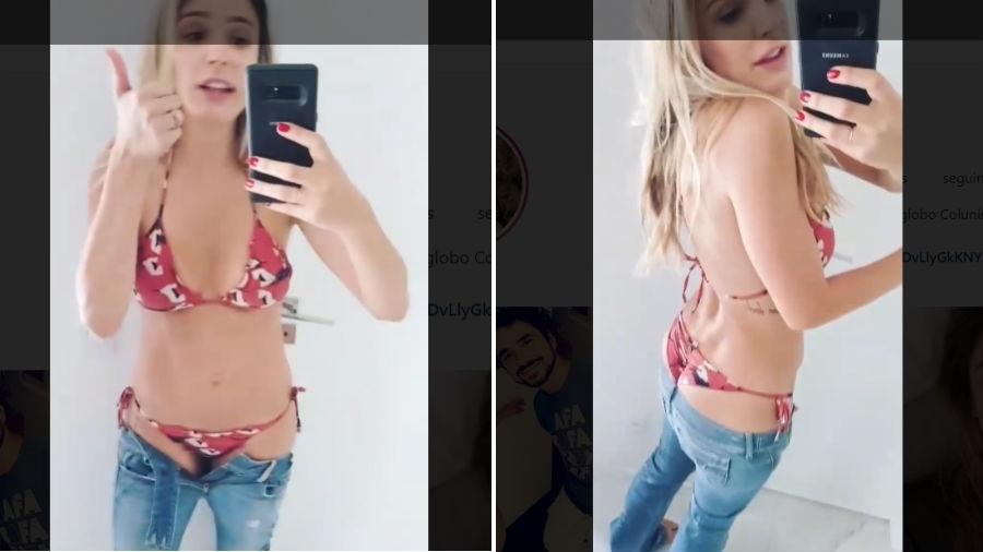 Rafa Brites mostra que a calça não entra mais - Reprodução/Instagram