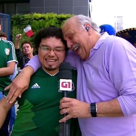 Márcio Canuto entrevista Oscar Benítez, cônsul cultural do México, no "SP1" - Reprodução/TV Globo - Reprodução/TV Globo