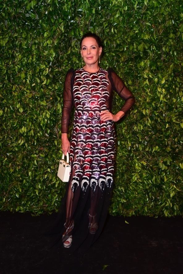 Carolina Ferraz posa para fotógrafos no BrazilFoundation 2019 - Leo Franco/ Agnews