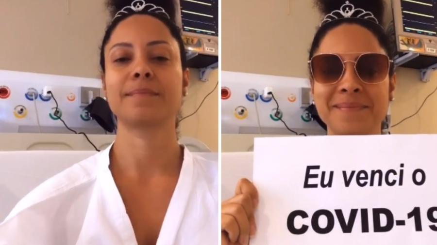 Cinnara Leal na Casa de Saúde São José,&nbsp;no&nbsp;Rio de Janeiro - Reprodução/Instagram