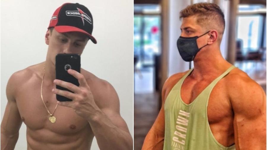 Lucas Gallina antes e depois de se dedicar aos exercícios físicos - Reprodução/Instagram