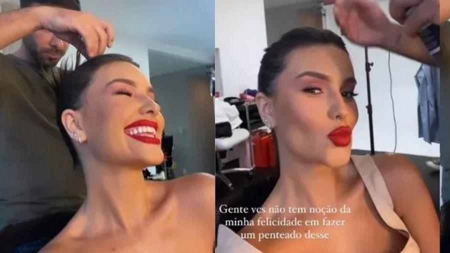 Thaís Braz celebra penteado mostrando a testa após cirurgia - Reprodução/Instagram