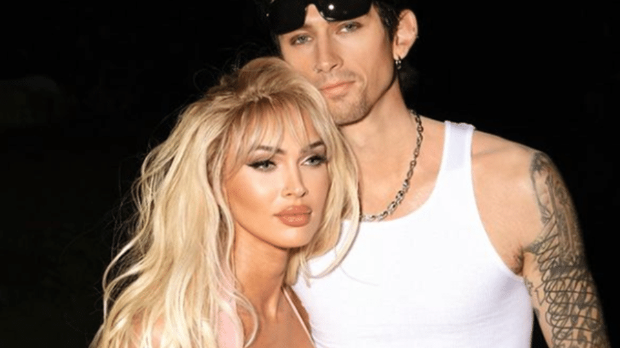 Machine Gun Kelly e Megan Fox se fantasiam de Tommy Lee e Pamela Anderson - Reprodução/Instagram